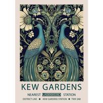 William Morris Klasikinis Kūrinys Kew sodai Londonas Gėlių gamtos peizažas Plakatas Drobės tapyba Sieniniai paveikslai Namų dekoras 21cm×30cm NoFrame