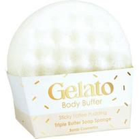 Bomb Cosmetics Gelato Body Buffer Sponge Sticky Toffee Pudding 200 g