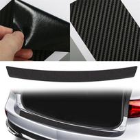 Anglies pluošto PVC automobilio galinio buferio krašto apsaugos kampo lipdukas Decal priedai Sedanui SUV 90cm juoda