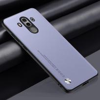Prabangus PU odinis telefono dėklas Huawei Mate 10 Pro 10Pro. Galinis dangtelis Huawei Mate10 Pro, silikoninė apsauga nuo smūgių. Mate 10 Pro šviesiai violetinė spalva