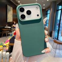 Luxury Candy Color Phone Case for IPhone 17 Pro Max Soft Silicone Cover for IPhone 17 Air 17Pro Camera Bumper TPU Back Cases For iPhone 17Pro Max tamsiai žalia spalva