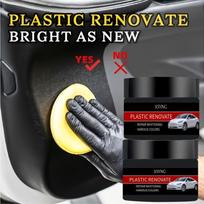 Perdirbtas plastikas vaškas|Patvari blizgi apdaila, automobilių interjero ir padangų blizgesio atnaujinimo priemonė, sėdynių, prietaisų skydelio ir padangų įbrėžimų šalinimo ir blizgesio suteikimo pasta 5G