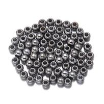 CCB galvanizuoti statinės formos karoliukai - įvairių stilių auksiniai ir sidabriniai didelės skylutės tarpikliai „pasidaryk pats“ apyrankėms 4mm hole 1.9mm (100 pcs)