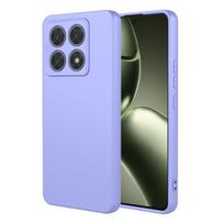 Lankstus skysto silikono TPU dėklas Xiaomi 14T Pro 5G apsauginei dangai Coque Capa Shell Fundas Xiaomi 14T violetinė