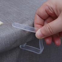 Skaidrios plastikinės staltiesės spaustukai - Nematomi neslystantys laikikliai, nereikia gręžti, skaidrūs staltiesės laikikliai saugiam tvirtinimui, idealūs namams skaidri