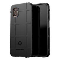 Samsung Galaxy XCover7 Pro dėklas Samsung Galaxy XCover7 Pro dangtelis Atsparus smūgiams Šarvuotas Guminis Telefono dangtelis Galaxy XCover7 Pro Galaxy XCover7 Pro juoda