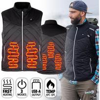 Vyriška šildoma liemenė inSPORTline WARMhim - Juoda