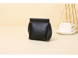 Automatinis užsegimas Daugiafunkcinis lūpdažo ir monetų dėklas: Nešiojama kasdienė piniginė ir skaitmeninė saugykla Small (13*5*12cm) juoda