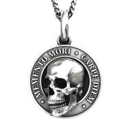 Memento Mori Carpe Diem Kaukolės Pakabukas Personalizuotas Karoliai Vyrams Hip Hop Retro Gotikinė Megztinio Puošmena One Size