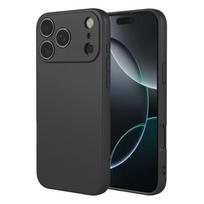 TPU dėklas iPhone 17 Pro, skysto silikono dėklas iPhone 17 17 Pro 17 Pro Max, smūgiams atsparus apsauginis dangtelis iPhone 17 Max iPhone Air juoda