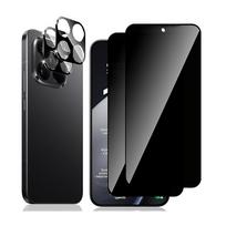 4PCS [2+2] ANTI-SPY Privacy Tempered Glass Screen Protector For Xiaomi 15T/ Xiaomi 15T Pro, Anti-Peeping Screen Protector + Glass Camera Lens Film Xiaomi 15T Pro juoda
