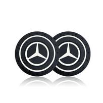 Automobilio neslystanti padėkliukas nuo triukšmo vandens puodeliui Pagalvėlė Automobilio stilius Mercedes Benz AMG W212 W205 W246 W177 W176 W213 GLC GLE GLS ML Sveikinimo lazeris 2Pcs
