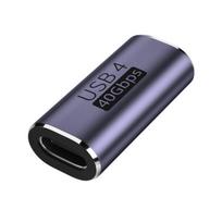 USB4.0 40Gbps Adapteris 100W USB C į C tipo Greito Įkrovimo Keitiklis USB C Duomenų Adapteris 8K@120Hz Jungtis Prailgintuvas 1