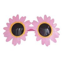 Saulėgrąžų akiniai Juokingi klouno akiniai nuo saulės Suaugusiems Siaubo filmo kostiumas Vasarai Paplūdimio Baseino vakarėliui Helovino Cosplay 1pc rožinė