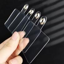 10 vnt. Universali nuimama skaidri mobiliojo telefono virvelės dėkliukas Telefonų crossbody dirželis Kabinimo laidas Pakeičiama tarpinė black