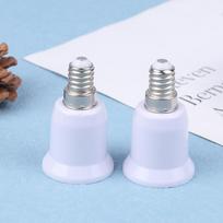 2 vnt. E14 į E27 E14-D27 adapterio konversijos lizdas Atsparus ugniai plastiko keitiklio lizdas Lemputės adapteris Lempos laikiklio adapteris