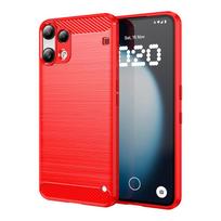For Cover Nothing Phone 3a Lite Case For Nothing Phone 3a Lite Silicone Carbon Fiber Back Case For Nothing Phone 3a Lite Case Nothing Phone (3a) Lite raudona