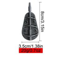 FTK 1pcs Carp Bait Cage Feeder Zinc Alloy Construction, Weight Ranging From 20g/1.06oz To 100g/3.53oz 20g