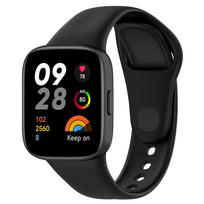 Laikrodžio apyrankė For Redmi Watch 3 Originali išmaniojo laikrodžio apyrankė Silikoninė riešo apyrankė-juosta For Xiaomi Redmi3 Dirželis Correa For Redmi Watch 3 juoda