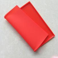 Silicone Cake Roll Pad Molds Non-stick Baking Mat Macaron Swiss Roll Oven Mat Baking Cake Mats Mold Tools Kitchen Accessories 30.5*25.8*1cm raudona
