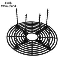 Augalų apsaugos vazonas Dirvos apsauga Augalų šaknų apsauga Gėlių vazono dangalas Augalų apsaugos tinklelis 19cm-round juoda