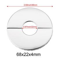 Chromo nerūdijančio plieno maišytuvas Dekoratyvinis maišytuvas Dekoratyvinis dangtelis vamzdžio sieniniai dangteliai maišytuvų priedai 68x22x4mm white
