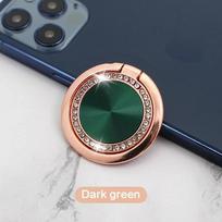 Finger Ring Mobile Phone Holder Stand 360 Degree Foldable Magnet Metal Hand Band Bracket Portable Phone Accessories tamsiai žalia spalva