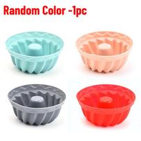 1-12PCS Silicone Cake Pan Nonstick Silicone Cake Molds Baking Cake for Jello Gelatin Cake Brownie and Bread Withstand Temperature from -40℉ to 446℉ 1PCS