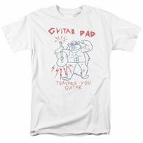 26 Steven Universe Gitara Tėtis Marškinėliai Vyriški Licencijuoti Animacinių Filmų Prekės Balti Unisex Marškinėliai XXL