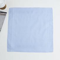 Vyrų 40cm vienspalvių ir dryžuotų medvilninių skarelių rinkinys kostiumams 40x40 cm tamsiai mėlyna spalva