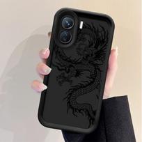 Phone Case for Xiaomi Redmi Note 14 11 12 13 Pro Plus 10Pro 11Pro 11S 12S 12Pro Soft Cover Shell Black Dragon Snake RedmiNote14Pro5G