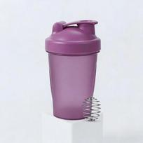 Protein Powder Shaker Bottle With Mixing Ball, Leak-Proof, Suitable For Gym, Workout, Smoothie Blending Purple įvairiaspalvis