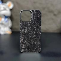Anglies Pluošto Rašto Dažytas Telefono Dangtelis iPhone17,16,15,14,13,12,11 Plus,Pro Max Juodas Matinis Smūgiams Atsparus Dangtelis iPhone13