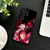 Nezuko K-Kamado Phone Case For Samsung S26,S25,S24,S23,S22,S21,S20,Ultra,Plus,FE Black Soft Cover Samsung S25ULTRA