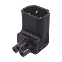 Universal Power Adapter IEC 320 C14 to C5 Adapter Converter Up/Down Angle