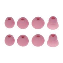 4Pairs AntiSlip Memory Foam for Tour2.0 Eartips Buds 3.8mm/S/M/L 4 Size rožinė
