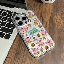 Lovely S-SpongeBobs New Phone Case For iPhone 17 16e 16 15 14 13 12 11 mini Pro Max X XR XSMAX Air Plus Transparent Soft Cover iPhone 11 ProMax