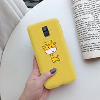 Love Heart Case For Samsung A6 2018 Cover A600F Silicon Tpu Phone Case For Samsung Galaxy A 6 A6 Plus 2018 A605F Case Cat Cactus Galaxy A6 2018