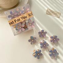 Summer Mini Flower Metal Small Grab Clip New Petal Ladies Hairpin Bangs Clip Broken Hair Side Clip Hair Accessories Women