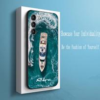 RIVA Jachtos šaunus logotipas madingas raštas Telefono dėklas Samsung Galaxy S26 S25 S24 S23 S22 S21 Plus Ultra Note20 minkštas juodas Galaxy S25+ white