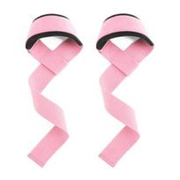 1 Pair Hard Pull Lifting Training Deadlift Grips Band Strength Wrist Strap Grip Band Fitness rožinė