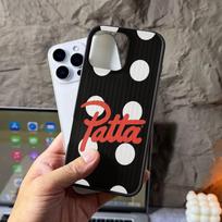 Fashion P-patta Phone Case for iPhone 17 16 15 14 13 12 11 Corrugated Frosted Soft Cover Anti-Slip iPhone 12 pro