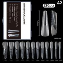Matte Quick Building Nail Mold Tip Full Cover Dual Forms Nails Poly Nail Gel Extension Upper Mold Top False Tips Manicure Tools A2