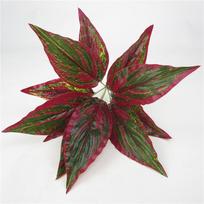 Artificial Plant Emilia Sonchifolia And Rohdea Japonica Decor With Realistic Greenery For Home And Office Interior Design raudona