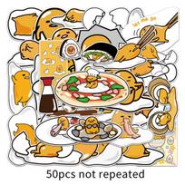 50 Lazy Egg DIY Cartoon Stickers for Laptops, Skateboards, and Luggage