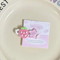 Kawaii Rožinė Žvaigždė Persikas Braškė Plaukų Segtukas Saldžios Mergaitės Kirpčiukų Segtukas Šoninis Segtukas Moterų Plaukų Aksesuarai Strawberry