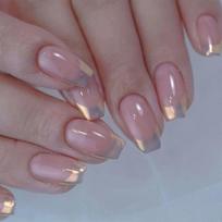 Long Ballerina False Nails Aurora Press on Nails New Nail Tips  Women Girls W1233