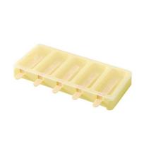 Yousheng Ice Cream Mold, Stackable Popsicle Maker with Lid, BPA-Free Easy Release Plastic Ice Pop Mold for Homemade Yogurt geltona