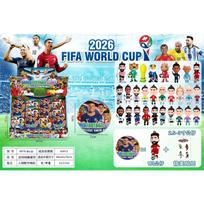 World Cup Soccer Blind Box PVC Star Player Figurine Football Star Blind Box Soccer World Collection Toy mėlyna