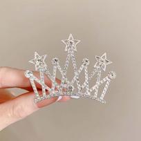 Butterfly Crystal Crown Hair Comb Pearl Rhinestone Hairpins  Ladies/Children C